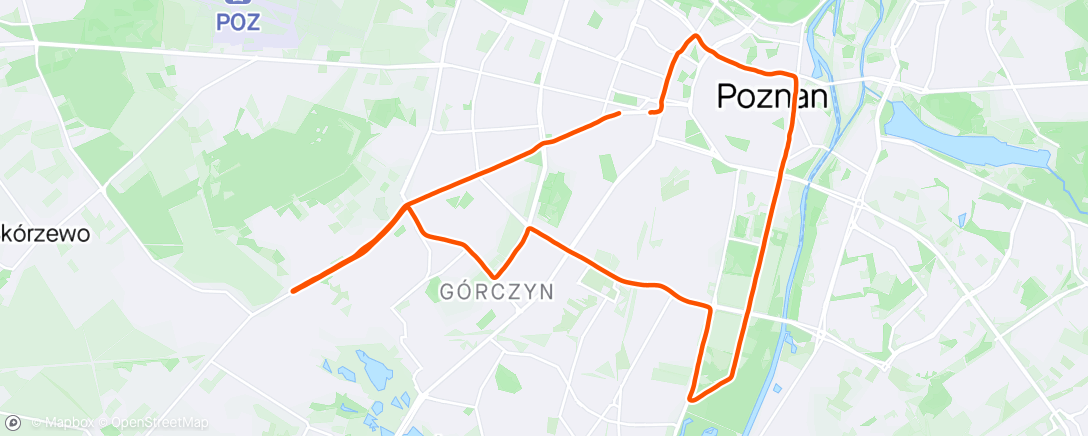 Map of the activity, 16. Poznań Półmaraton