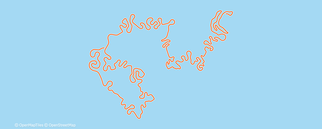 Map of the activity, MyWhoosh - Frostfire Vale