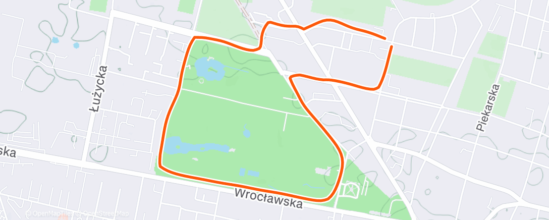 Map of the activity, Morning Run