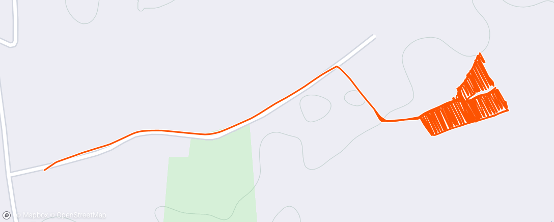 Map of the activity, Morning run in farm field during watering them (walk/jog/rest)