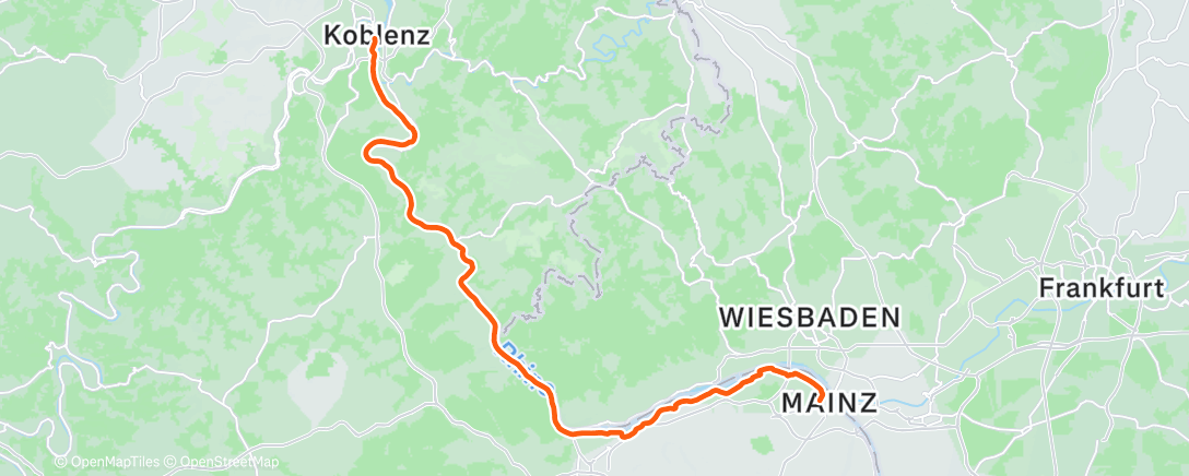 Map of the activity, Morgenausfahrt