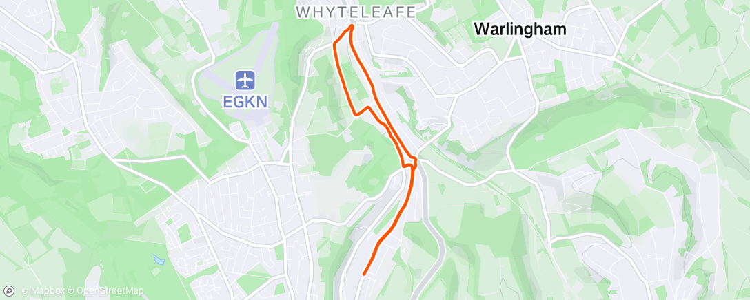 Map of the activity, Morning Run, just what it was.
