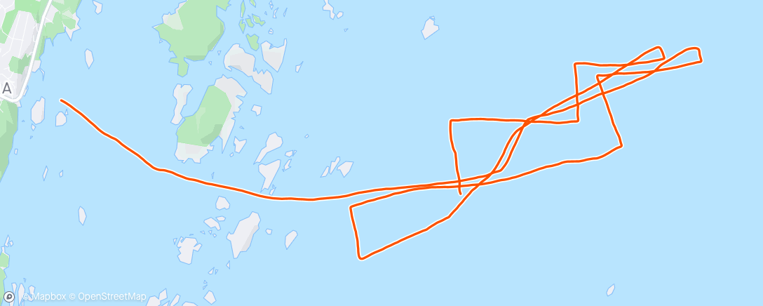 Mapa de la actividad (Evening Sail)
