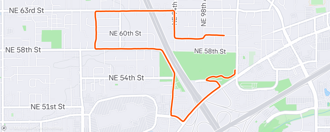 Map of the activity, Morning Run