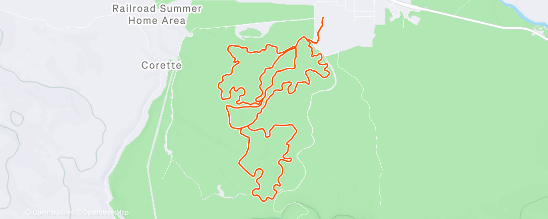 Peta aktivitas, Morning Nordic Ski