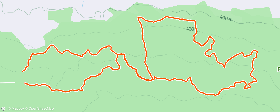 Map of the activity, Afternoon Walk