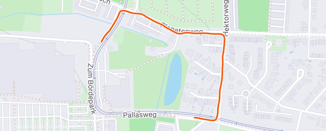 Map of the activity, Spaziergang am Nachmittag