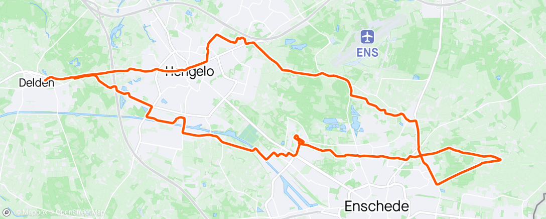 Mapa da atividade, Ochtendrit op mountainbike