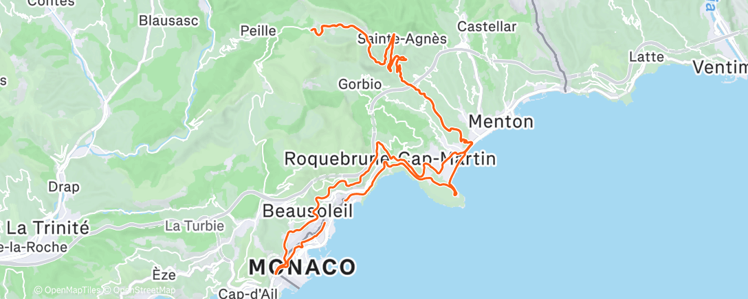 Carte de l'activité Morning Ride