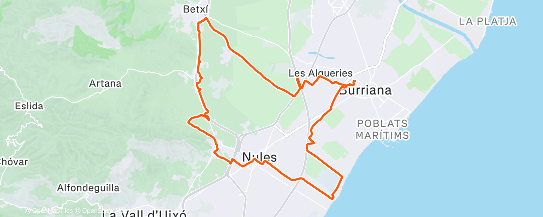 Map of the activity, Eixint a hora de rics (sense ser-ho)