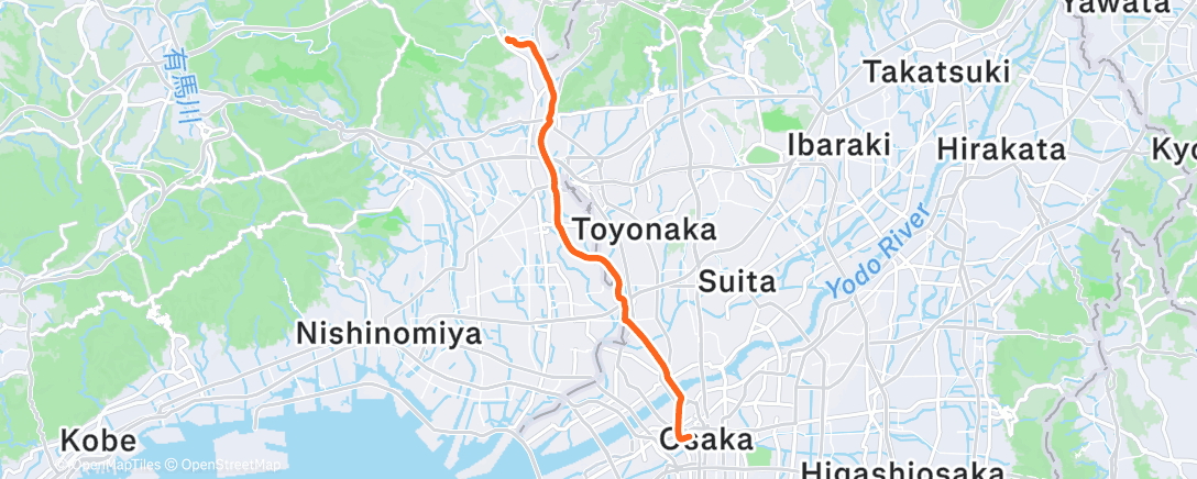 Map of the activity, 通勤ライド