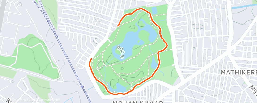 Map of the activity, Morning Run
