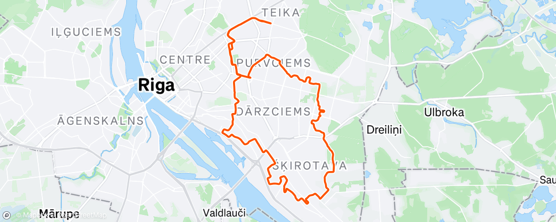 Карта физической активности (Supervaroņu svētdienas)