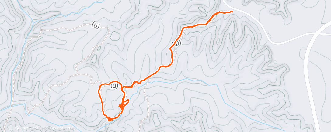 Map of the activity, Clark Creek with the fam!