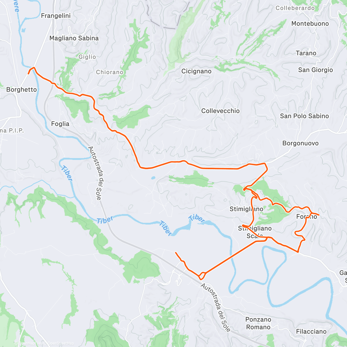Map of the activity, Morning Ride