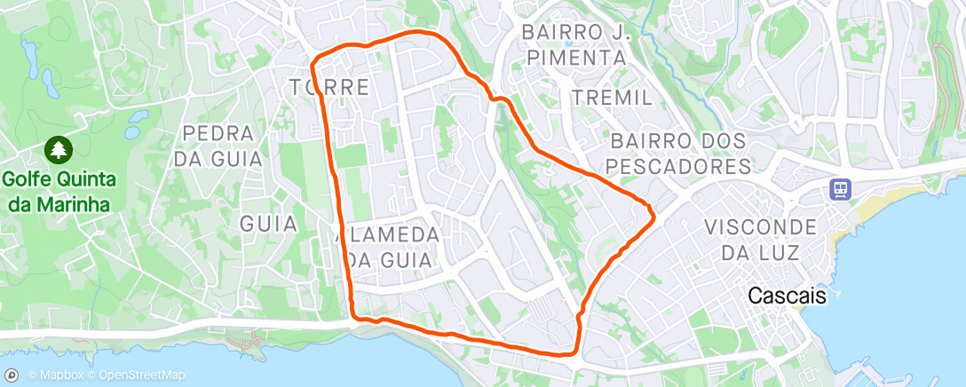 Map of the activity, Easy run with Ake
Little workout in the middle