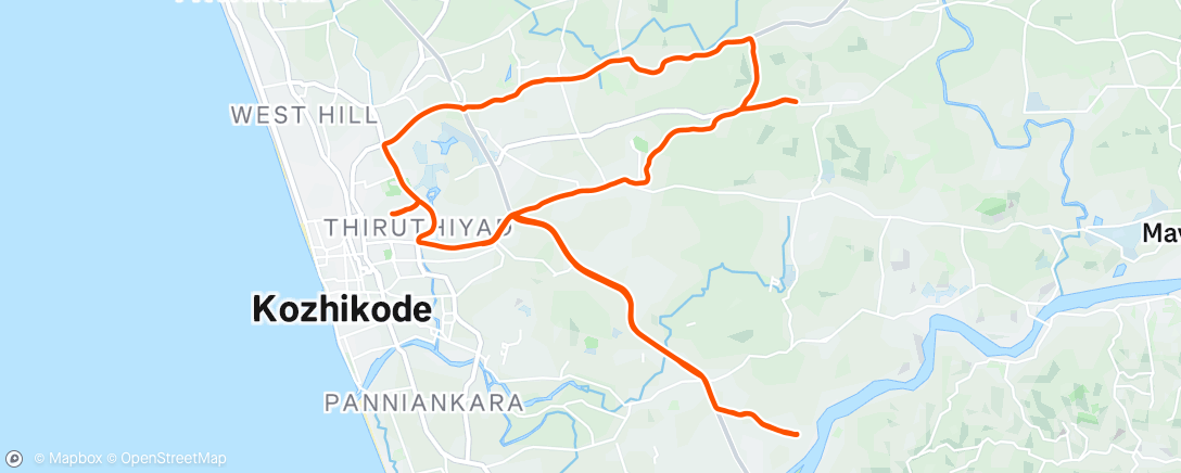 Map of the activity, Morning Ride