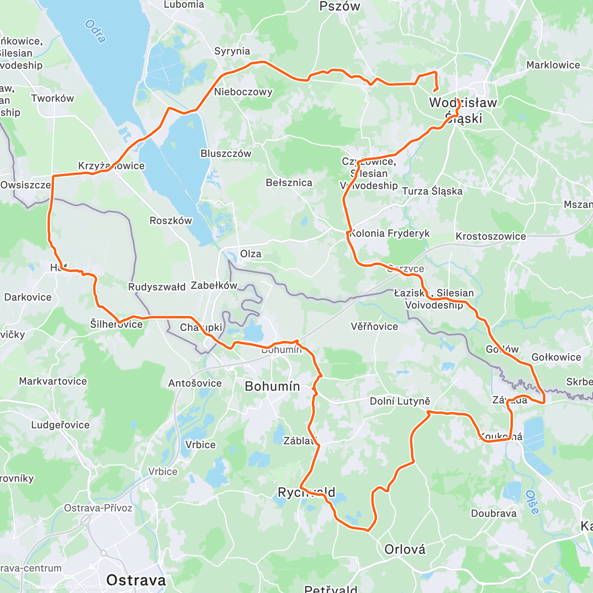 Map of the activity, Morning Ride