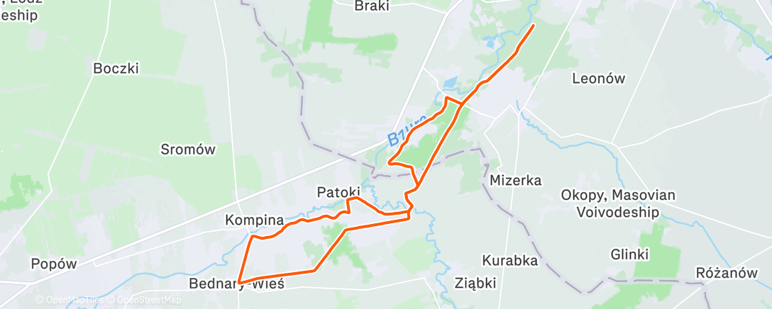 Map of the activity, Roztrenowanie