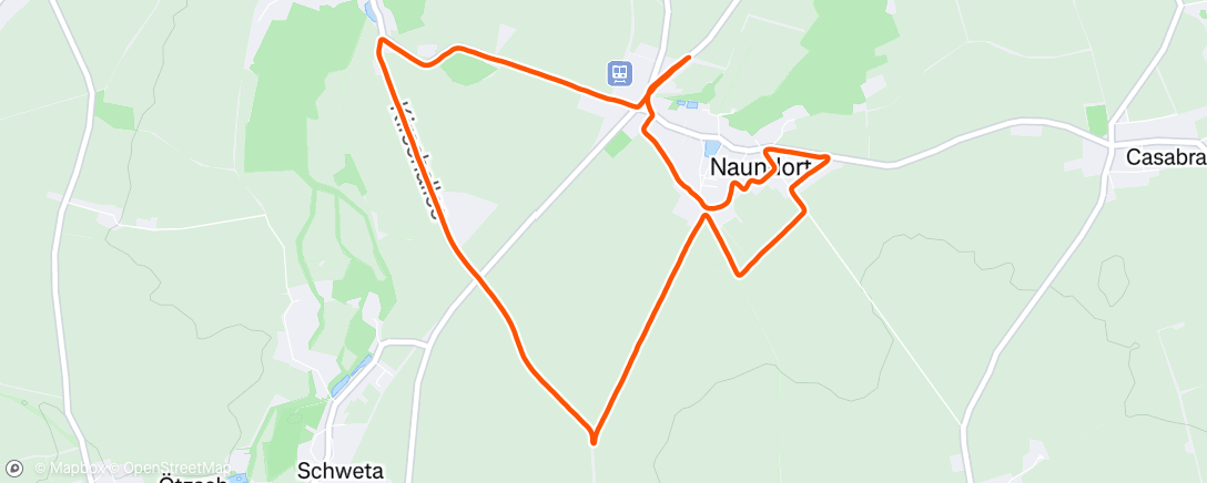 Map of the activity, Lauf am Nachmittag