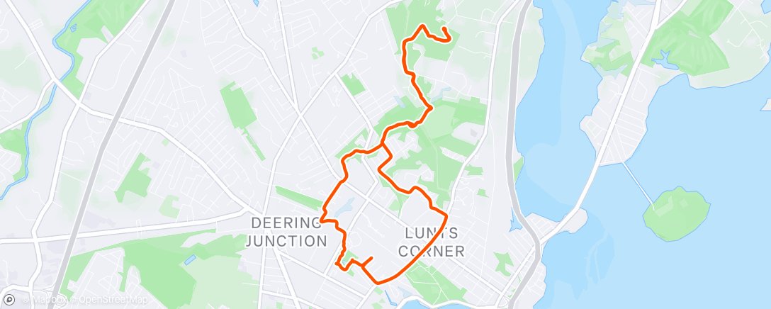 Map of the activity, Evening Mountain Bike Ride