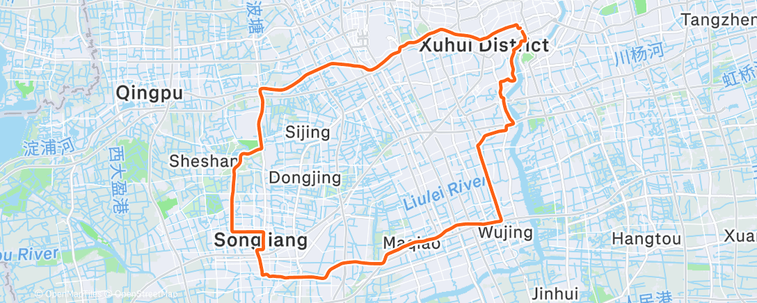 Карта физической активности (周日梦中心晨骑 NBD)