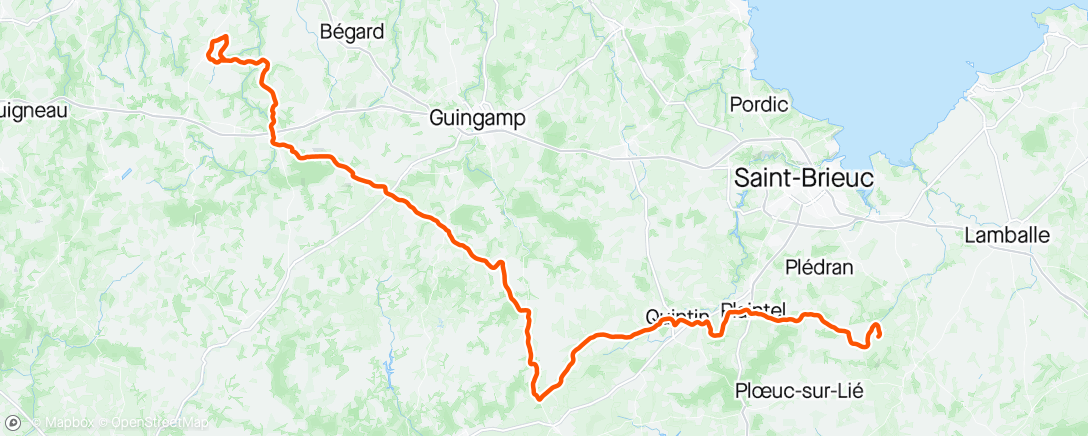 Map of the activity, Stage 3 - Bretagne