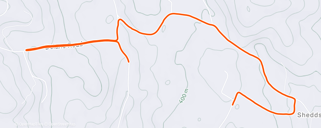 Карта физической активности (Afternoon Trail Run)