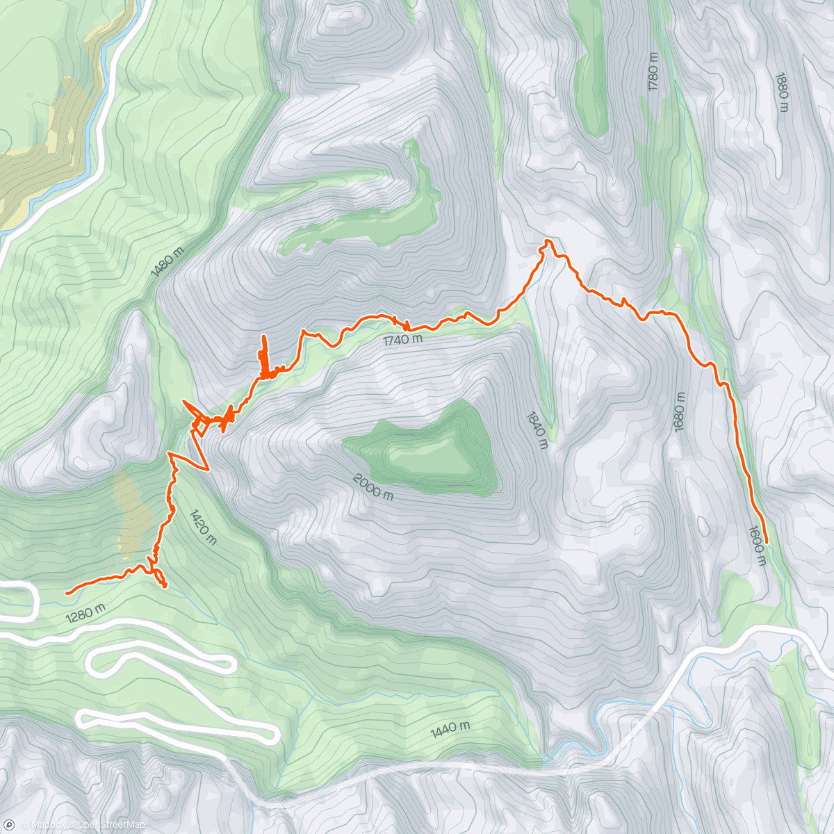 アクティビティ「Spry Canyon」の地図