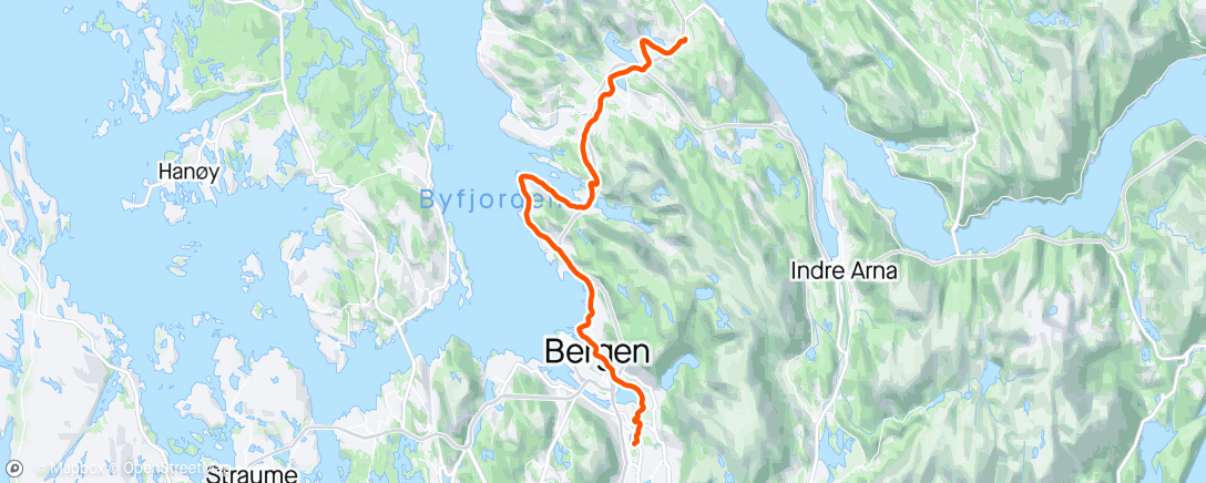 Map of the activity, Form-test til Åsane