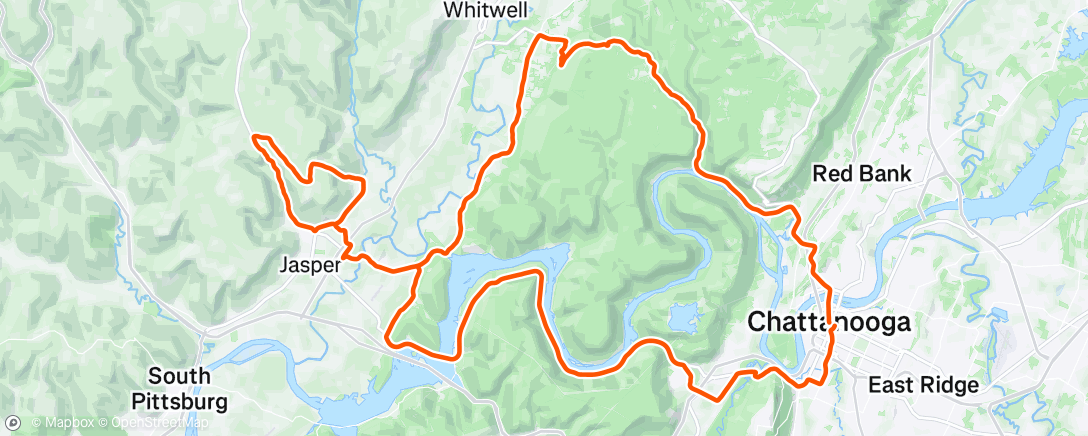 Map of the activity, Rainy Gran Fondo - still had a blast