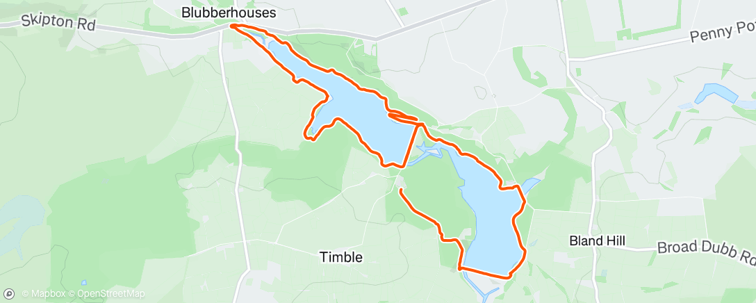 Map of the activity, Afternoon Ride