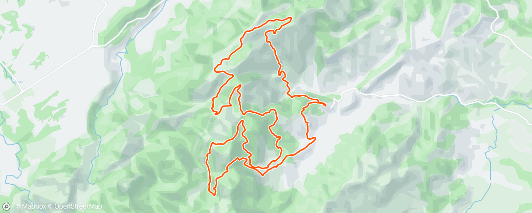 Mapa de la actividad (Carrera de montaña matutina)