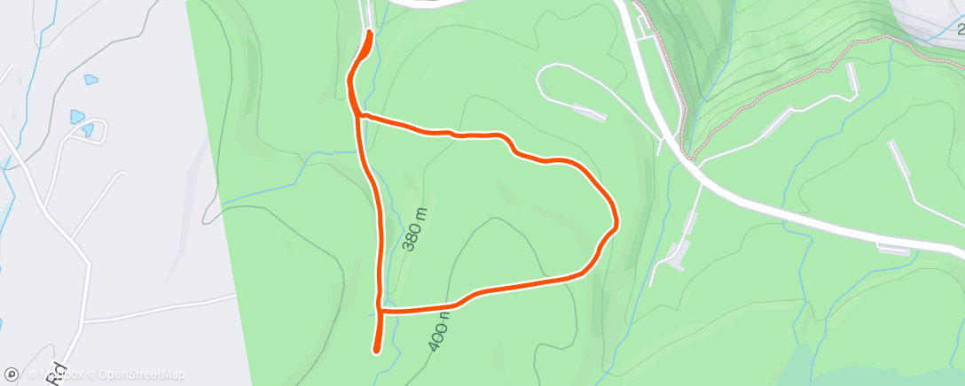 Map of the activity, Red Trail Loop - Thacher State Park