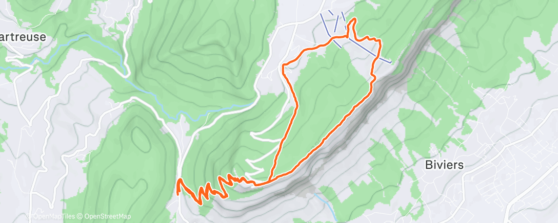 Map of the activity, Saint Eynard au soleil avec Quentin 🌞