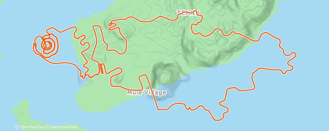Map of the activity, Zwift - Out And Back Again in Watopia