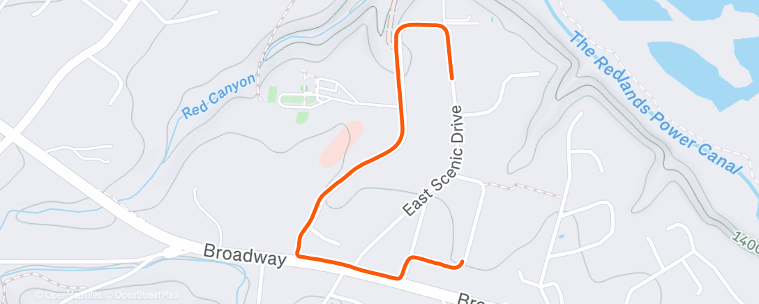 Map of the activity, Afternoon Walk
