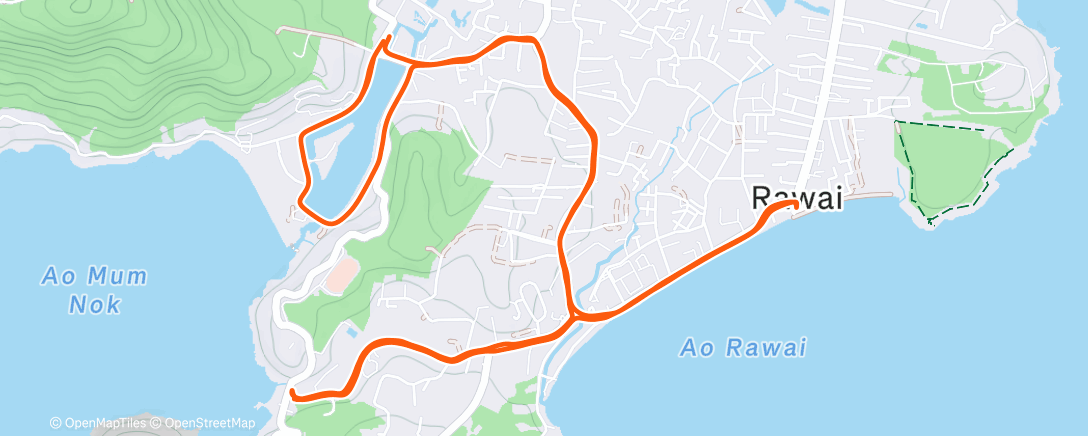 Map of the activity, Loooong Run - With Intervals