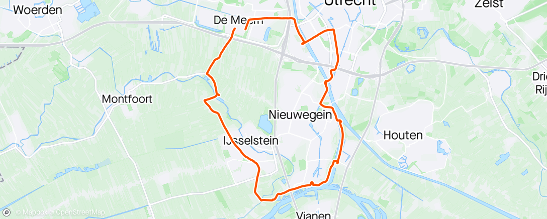 Map of the activity, Fietscheck benencheck ☀️check