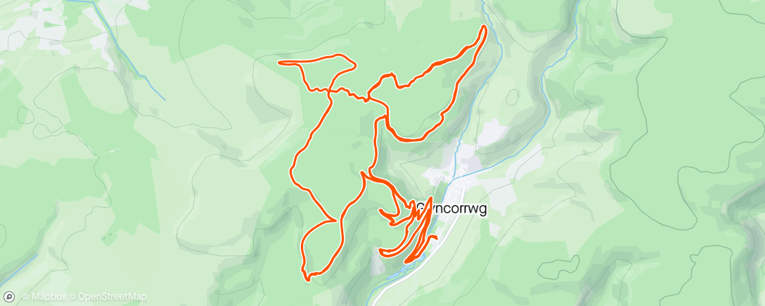 Map of the activity, Double blade on an ebike