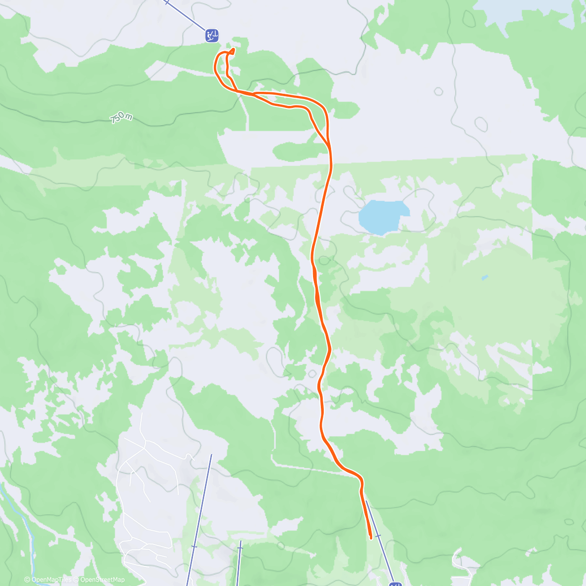 Map of the activity, Promenad till vita renen