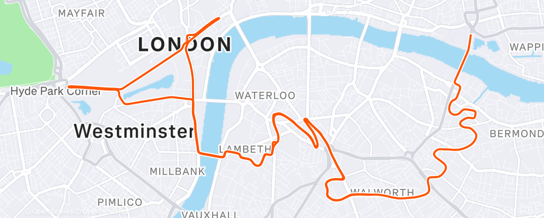 Map of the activity, Zwift - Race: Stage 4: Fresh Outta '25: London Uprising (D) on London Uprising in London