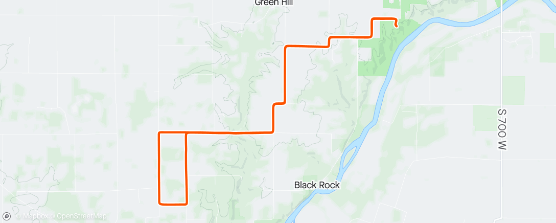 Map of the activity, WRCC School of Rocks (SoR) Week 2 gravel ride from Ross Hills, led by Lydia