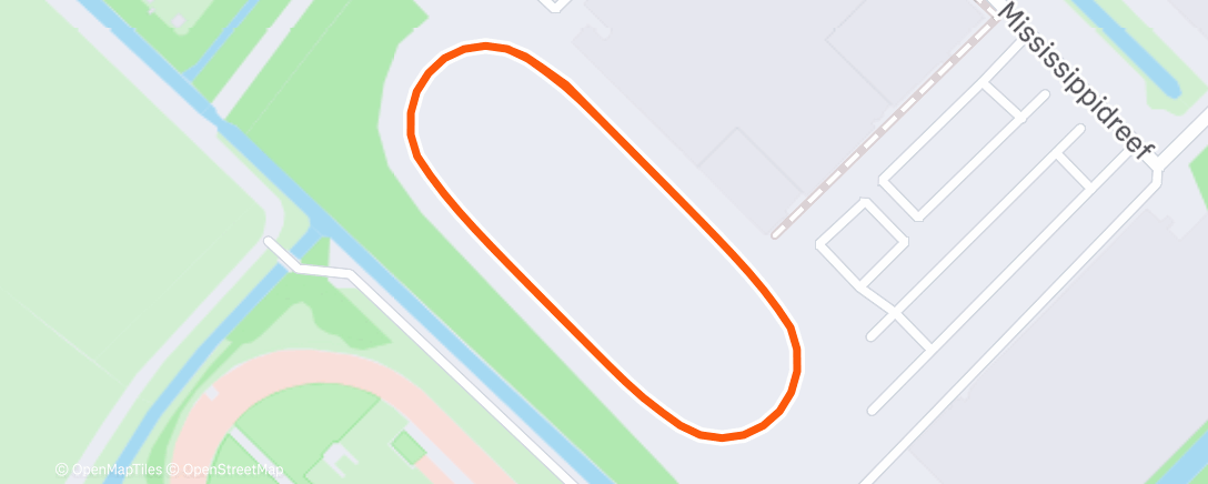 Map of the activity, Speed skating on ice track de Vechtsebanen in Utrecht