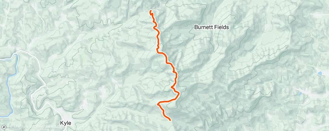 Map of the activity, Morning Hike
