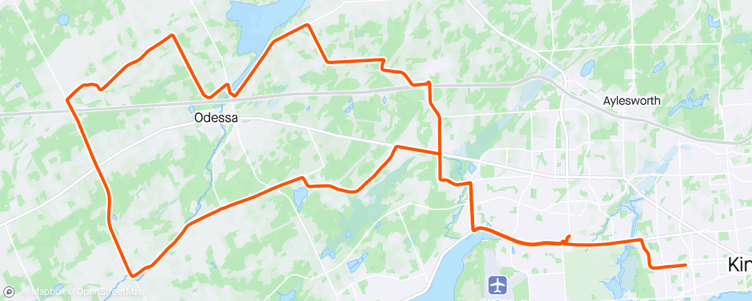 Map of the activity, JJ Ride