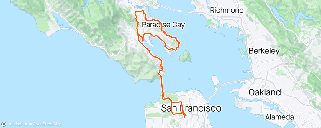 Map of the activity, DSSF Jersey Ride
