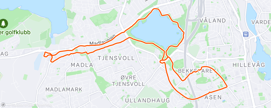 Mappa dell'attività Heldigvis fortsatt ikkje snø