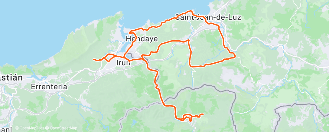 Map of the activity, Morning Ride