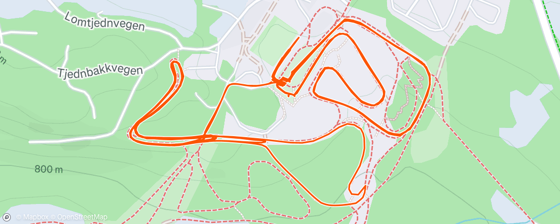 Map of the activity, Afternoon Nordic Ski